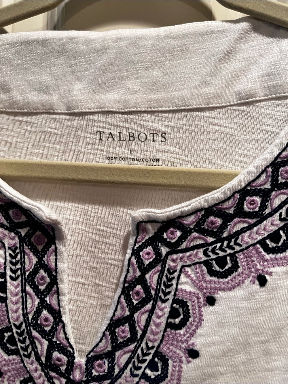 Talbots Embroidered Top/Tunic - Picture 3 of 3